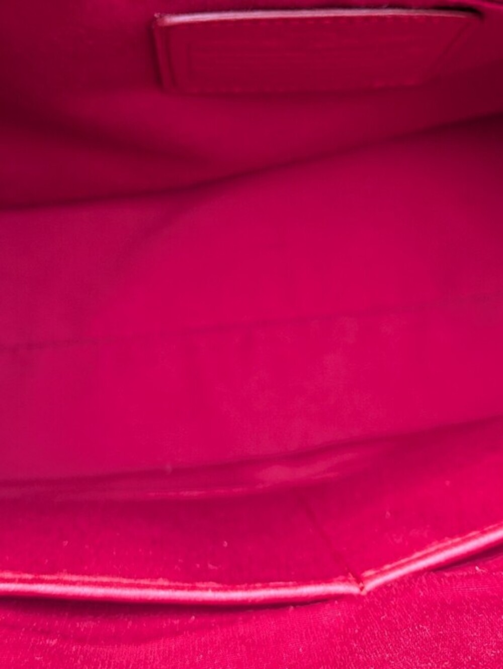 Red Coach Twisted Gathered Leather Morgan Satchel (Style Number: F37083). - Picture 14 of 16